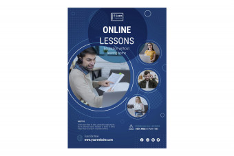 قالب لایه باز تراکت تبلیغاتی