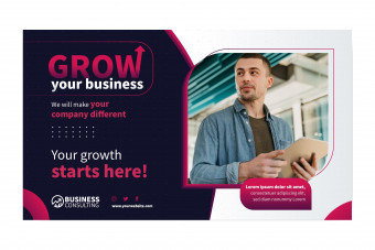 قالب لایه باز پوستر تبلیغاتی