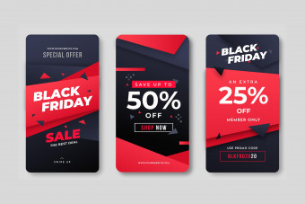 قالب لایه باز استوری اینستاگرام بلک فرایدی