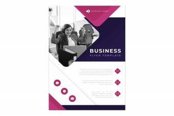 طرح لایه باز ایلاستریتور تراکت تبلیغاتی