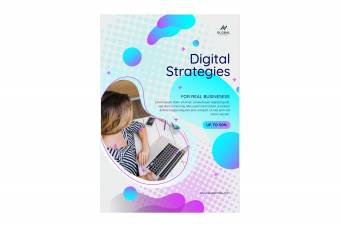 طرح لایه باز ایلاستریتور تراکت تبلیغاتی