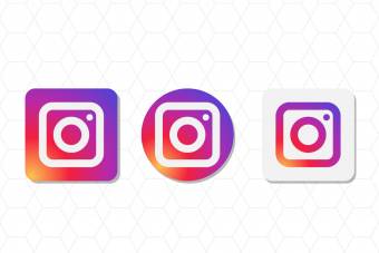 دانلود لوگوی لایه باز اینستاگرام رنگی رایگان