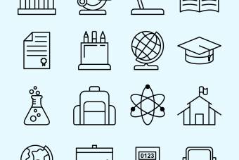 وکتور لایه باز اشکال مدرسه