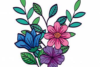 وکتور دسته گل