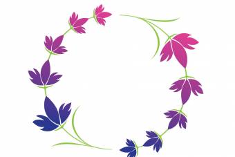 وکتور حلقه گل