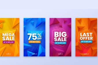 قالب لایه باز ایلاستریتور استوری اینستاگرام