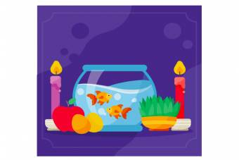 طراحی کارت پستال تبریک عید