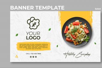 دانلود بنر لایه باز منوی رستوران