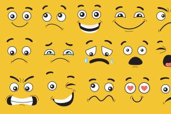 دانلود وکتور شکلک صورت لایه باز