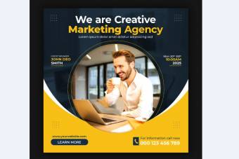 دانلود قالب پست اینستاگرام لایه باز مارکتینگ