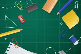 پس زمینه لوازم مدرسه