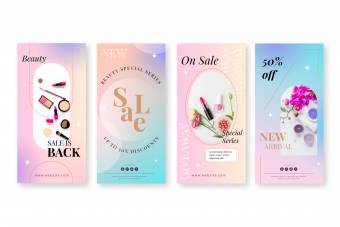 دانلود قالب آماده استوری اینستاگرام فروش لوازم آٰرایشی