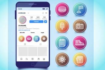 کاور هایلایت اینستاگرام رنگی