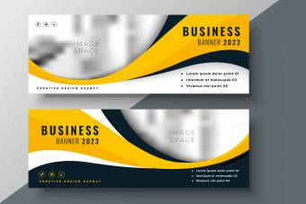 قالب لایه باز ایلاستریتور بنر کسب و کار