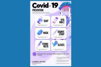 دانلود اینفوگرافیک لایه باز کرونا