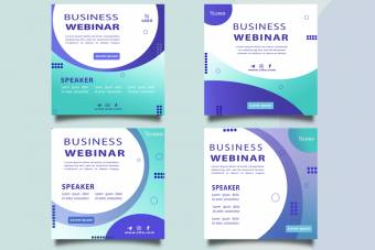 دانلود فایل لایه باز بنر کنفرانس تجاری با فرمت PSD