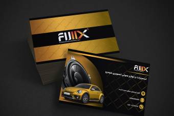 قالب لایه باز  ایلاستریتور ست اداری طلایی و مشکی