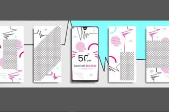 طرح لایه باز برای طراحی استوری اینستاگرام