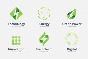 دانلود لوگو لایه باز سبز رنگ