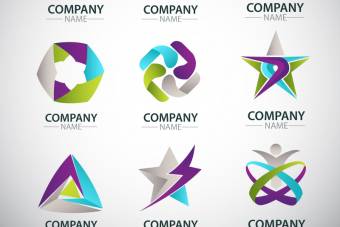 طرح لایه باز برای  طراحی لوگو