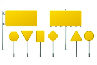 وکتور تابلو های خام جاده و بزرگراه