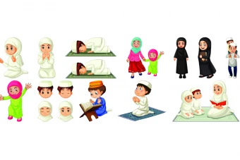 وکتور شخصیت های مذهبی کارتونی