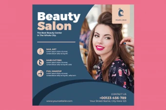 دانلود قالب پست اینستاگرام سالن زیبایی