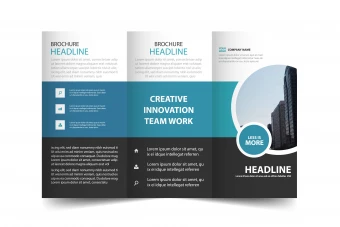 قالب لایه باز ایلاستریتور بروشور