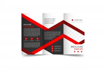 قالب لایه باز ایلاستریتور بروشور