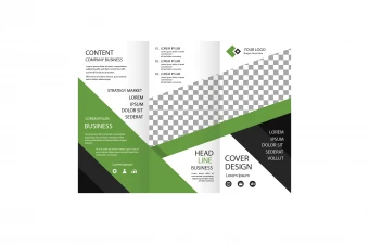 قالب لایه باز ایلاستریتور بروشور