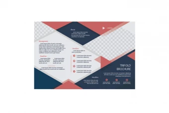 قالب لایه باز ایلاستریتور بروشور