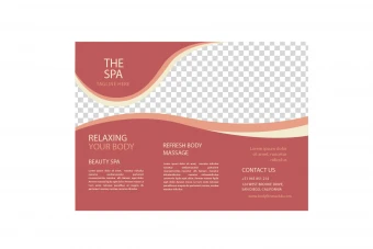 قالب لایه باز ایلاستریتور بروشور