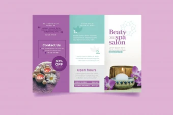 قالب لایه باز ایلاستریتور بروشور