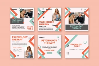 دانلود قالب پست اینستاگرام روانشناسی