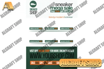 دانلود فایل لایه باز فروش کفش + تراکت psd