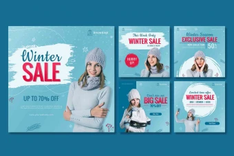 دانلود پست اینستاگرام فروش زمستانه