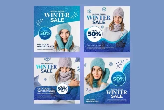 دانلود پست اینستاگرام فروش زمستانه