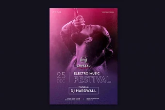 پوستر لایه باز کنسرت موسیقی