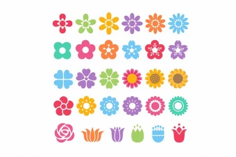 دانلود وکتور گل لایه باز