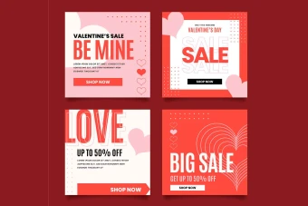 دانلود پست اینستاگرام لایه باز روز ولنتاین