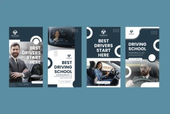 قالب لایه باز استوری اینستاگرام رنگ سفید و فیلی