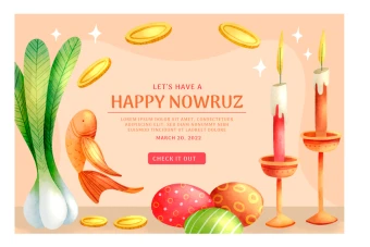 قالب لایه باز ایلاستریتور بنر نوروزی