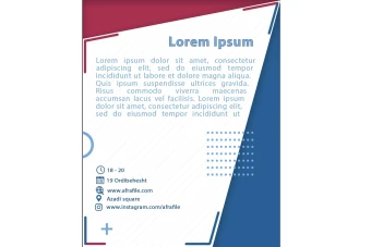 پوستر لایه باز آماده آبی بنفش