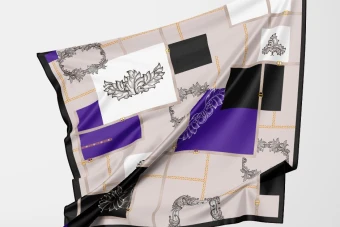 طرح روسری بسیار زیبا و لاکچری کمربندی