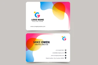 دانلود کارت ویزیت وکتور لایه باز حرفه ای و شیک