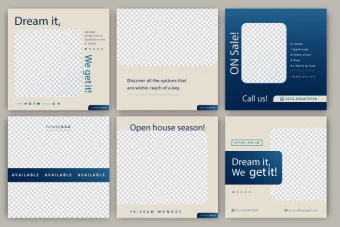 دانلود قالب پست اینستاگرام طرح فروش و دکوراسیون