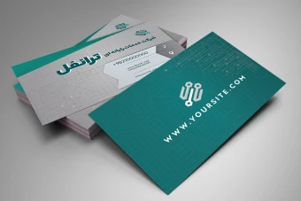 طرح کارت ویزیت شرکت خدمات رایانه ای و سایر مشاغل