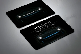 طرح کارت ویزیت فروشگاه اسپورت اتومبیل و سایر مشاغل