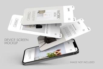 دانلود موکاپ پریمیوم اسکرین موبایل PSD