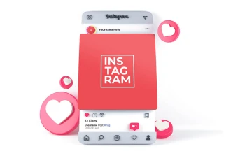 دانلود موکاپ پریمیوم پست اینستاگرام PSD